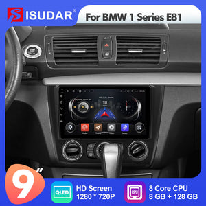For BMW 1 Series E81 Apple Carplay Car Radio Multimedia Android 12 stereo Navigation GPS