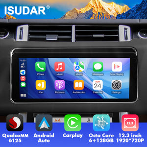 ISUDAR For Range Rover Sport L494 2013-2017 Car Radio Multimedia Qualcomm 6125 Android 12.3 Inch 1920*720P Car head unit stereo