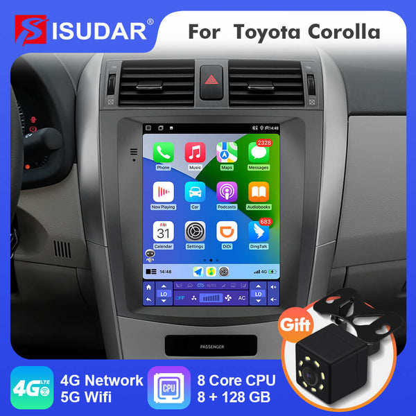 ISUDAR Android 12 Car Radio For Toyota Corolla E140 E150 20062013