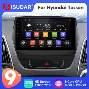 ISUDAR QLED T72 For Hyundai Tucson 2 IX35 2009-2013 Car Radio DVD Player Multimedia Navigation