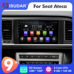 ISUDAR T72 Android 12 8 Core Car Radio Navigation For Seat ATECA 2016-2022