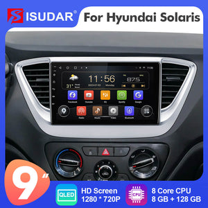 T72 Android 12 Car Radio Player Navigation Multimedia For Hyundai Solaris 2 2017-2020