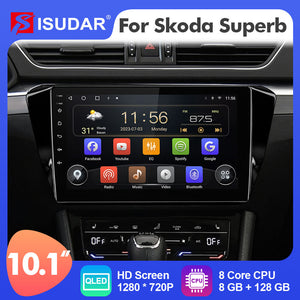 T72 QLED Car Radio Multimedia Player Navigation stereo Navi For Skoda Superb 3 2016-