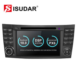 Isudar PX6 Android 10 2 Din Car Multimedia Player For Mercedes/Benz/E-Class/W211/E300/CLK/W209 - ISUDAR Official Store