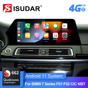 Android 11.0 Car Radio Screen For BMW 7 Series F01 F02 2009-2015 CIC NBT Blue Anti G-lare Screen GPS Navigation Player Carplay