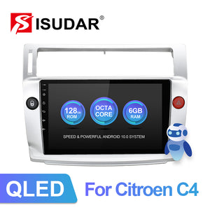 Isudar V72 plug in play car radio for Citroen C4 C-Triomphe C-Quatre 2004-2009 - ISUDAR Official Store