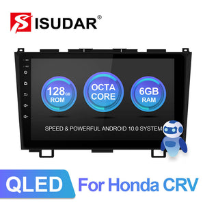 ISUDAR QLED Android 10 6+128G Car Radio For Honda/CRV/CR-V 2006 2007-2011 - ISUDAR Official Store