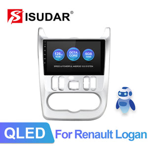 ISUDAR 4G Net QLED Car Radio For Renault Logan 1 Sandero Lada Lergus largus Dacia - ISUDAR Official Store
