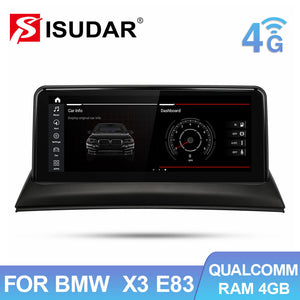 Isudar Qualcomm Car Multimedia For BMW X3 E83 Android 10.0 - ISUDAR Official Store