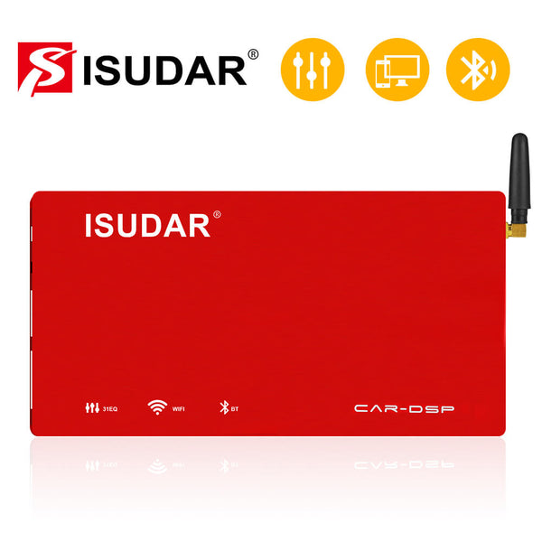 ISUDAR DA06 Plug and play Car Amplifier DSP 1200W 4 channels input ...