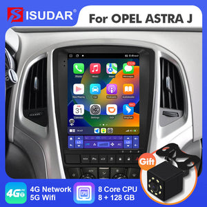 ISUDAR Android 12 Vetical Tesla Style Screen Car Radio For Opel/Vauxhall/Astra J Buick/Verano 2009-2014 GPS Auto Multimedia Video