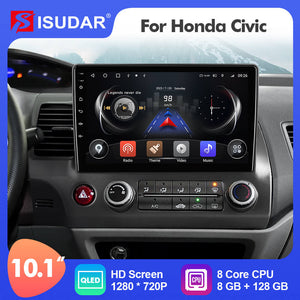 Android 12 Head Unit For Honda Civic 2006-2012 Car Radio Multimedia Apple Carplay