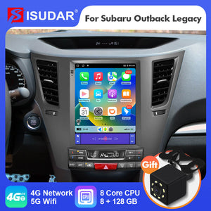 ISUDAR Android 12 Tesla Style Car Radio For Subaru Outback Legacy 2009-2014 Auto Car Multimedia