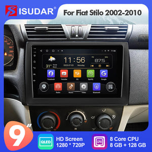 For Fiat Stilo 2002-2010 T72 ISUDAR Android 12 / Android 8.1 Car Radio Apple Carplay