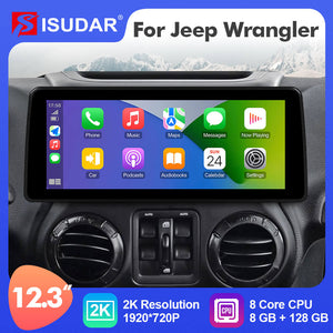 ISUDAR 12.3 Inch Android 12 Car Radio For Jeep/Wrangler/JK/Commander/Grand Cherokee/Dodge