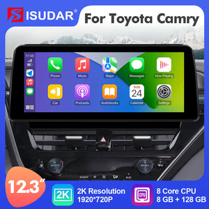 ISUDAR 12.3 Inch Android 12 Car Multimedia Radio Player For Toyota Camry 2021-