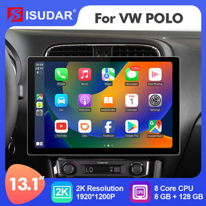 ISUDAR 2K 13.1 Inch 8 Core Android 10 Car Radio For VW/Volkswagen/POLO Sedan 2009-2017