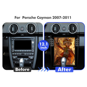 ISUDAR 12.1inch Car Radio Apple Carplay For Porsche Cayman 2007-2011 Android Auto GPS Navigation