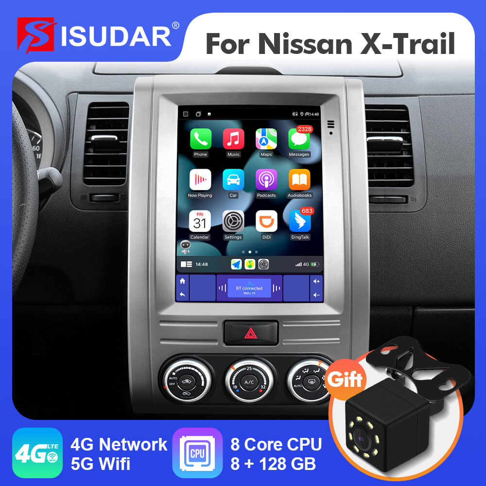 ISUDAR Android 12 Tesla Style Vertical Screen Car Radio for Nissan X ...