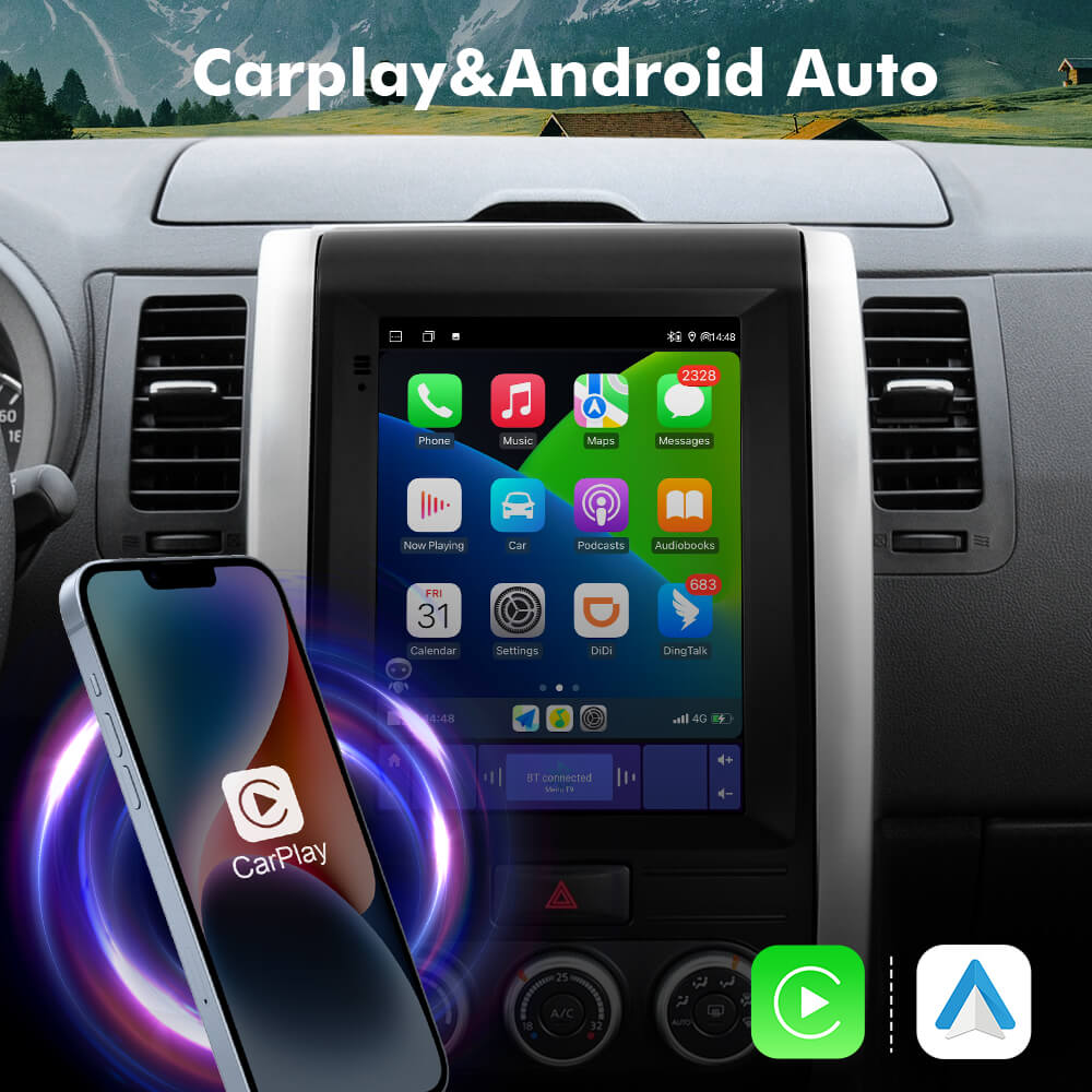 ISUDAR Android 12 Tesla Style Vertical Screen Car Radio for Nissan X ...