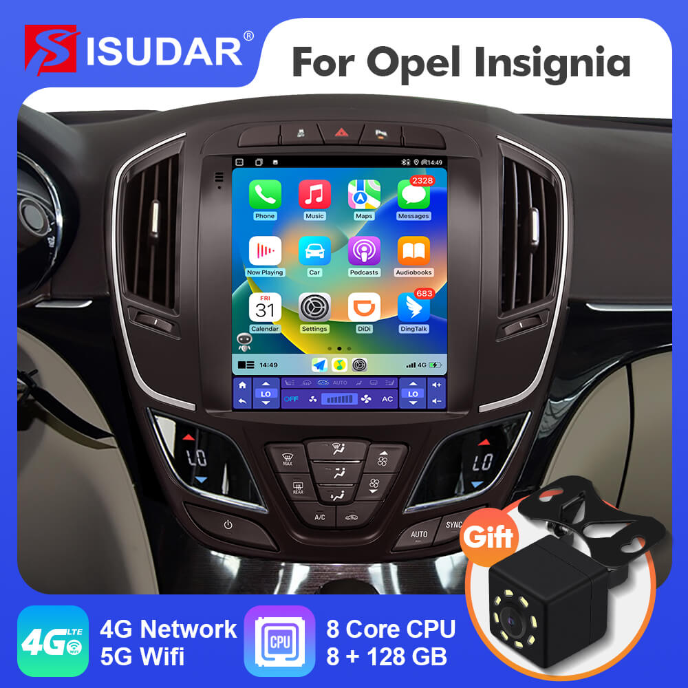 ISUDAR Android 12 Car Radio for Opel Insignia 2014-2018 with Tesla ...