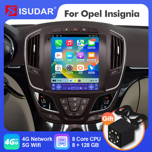 ISUDAR Android 12 Car Radio for Opel Insignia 2014-2018 with Tesla sytle screen