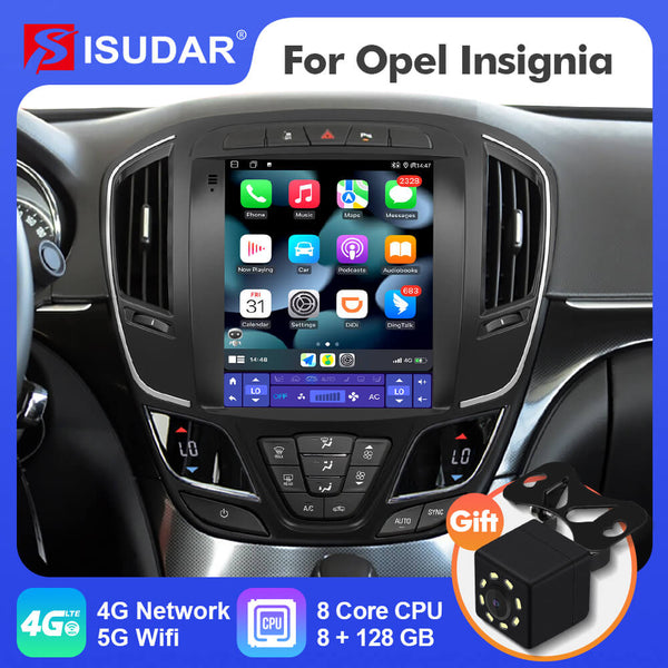 ISUDAR Android 12 Car Radio for Opel Insignia 2014-2018 with Tesla ...