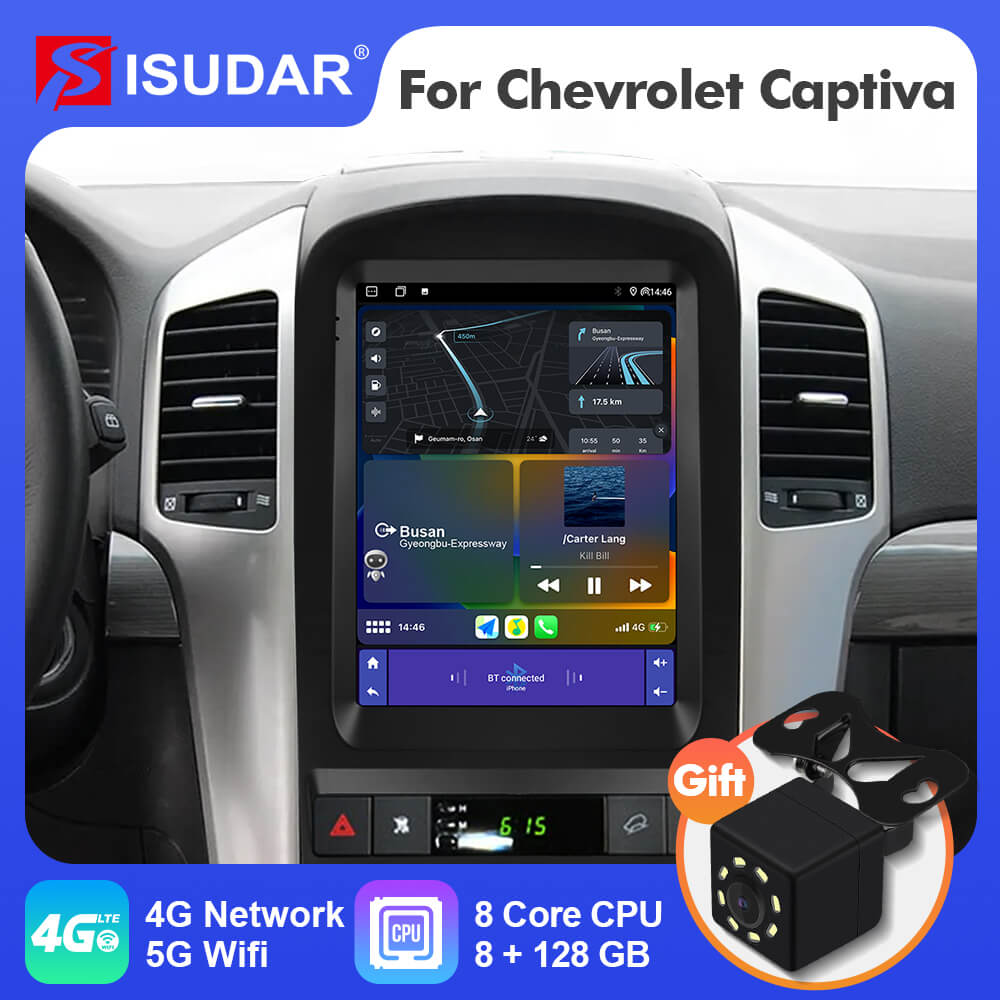 ISUDAR Android 12 Tesla Style Car Radio For Chevrolet Captiva 2006-2012 ...