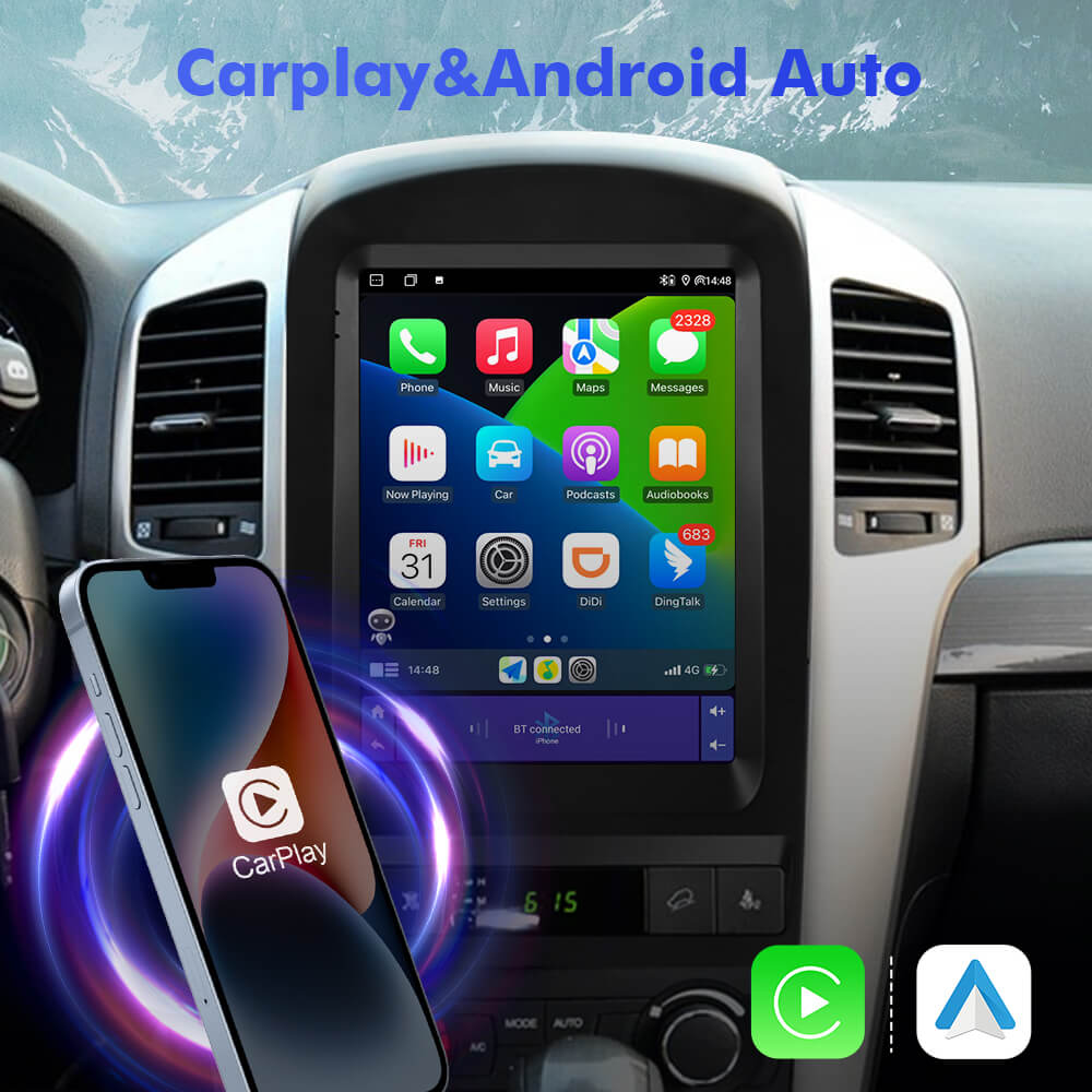 ISUDAR Android 12 Tesla Style Car Radio For Chevrolet Captiva 2006-2012 ...