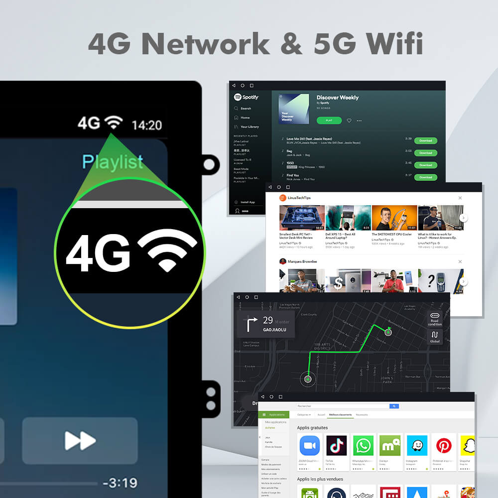 ISUDAR Android 12 Tesla Style Car Radio For Chevrolet Captiva 2006-2012 ...