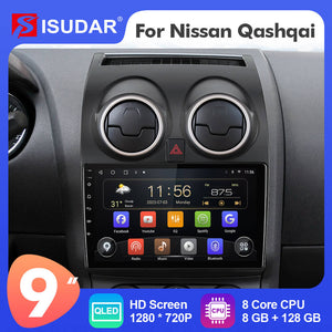 For Nissan Qashqai J10 2006-2013 T72 QLED Android Car Radio DVD Player Multimedia Navigation