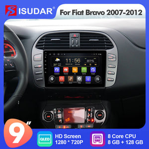 Android Car Radio For Fiat Bravo 2007-2012 1028*720P Car RDS multimedia with frame