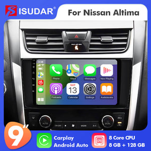 ISUDAR T72 Android 10 Car Radio 9'' For Nissan Teana 3 Altima 5 L33 2013 -2018