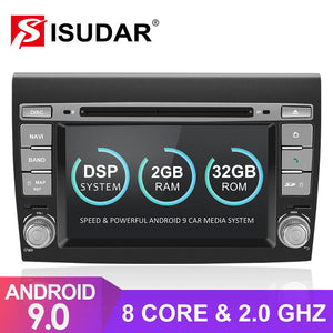 Isudar T8 2 Din Auto Radio Android 9 For Fiat/Bravo 2007 2008 2009 2010 2011 - ISUDAR Official Store