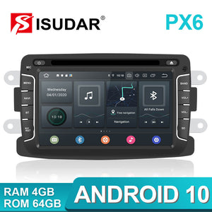 Isudar PX6 1 Din Android 10 Car Radio For Dacia/Duster/Renault/Xray 2/Logan - ISUDAR Official Store