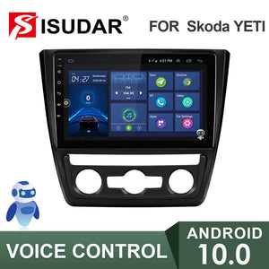 ISUDAR Voice control V57S 2 Din Android 10 Car Radio For Skoda Yeti 2009-2014 - ISUDAR Official Store