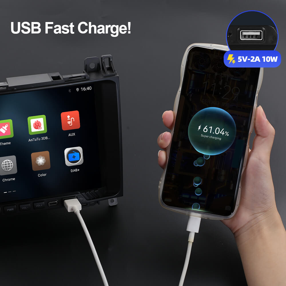 ISUDAR Android 10 QLED Full screen Car Radio For Mercedes/Benz/Sprinter ...