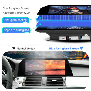Android 11 Qualcomm Car Radio for BMW X5 E70 X6 E71 2007-2013 CCC CIC Bule Anti G-lare Screen 4G GPS Stereo Player Carplay WiFi