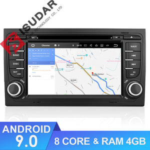Isudar 2 Din Auto Radio Octa core Android 9 For A4/S4/Audi 2002-2008 - ISUDAR Official Store