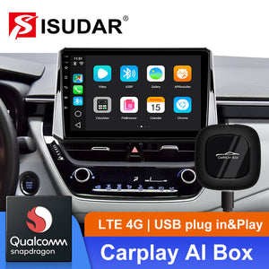 Android 10 Carplay Ai Box Qualcomm 8 Core Car Audio For VW Audi Merceders Toyota Volvo Wireless Carplay