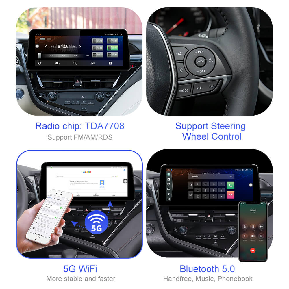 12.3 Inch Android 10 1920*720P 4G Car Radio For Toyota Camry 2021 ...