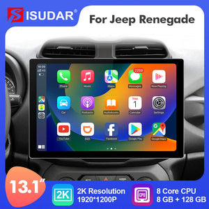 T72 ISUDAR Androide 10 Upgrade HD Screen Car Multimedia Radio Player For Jeep Renegade 2014 2015 2016 2017