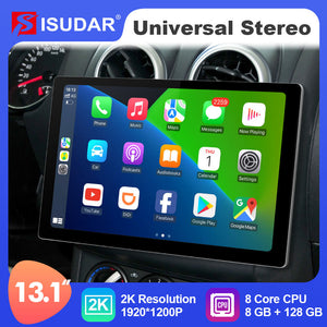 ISUDAR T72 2K 13.1 Inch Android 10 Car Radio For Toyota/Honda/Nissan/Hyundai/Kia/VW GPS Stereo 4G 8 Core Carplay Android Auto