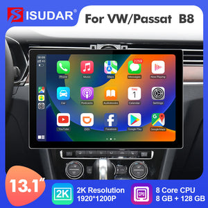 ISUDAR T72 2K 13.1 Inch 8 Core Android 10 Car Radio For VW/Volkswagen Passat B8 2015-