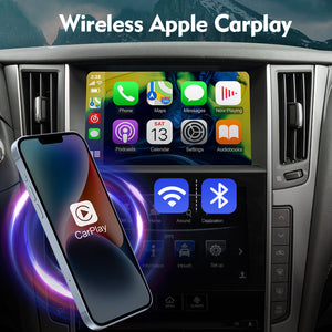 ISUDAR Carlinkit Wireless Carplay Android Auto Kit For Infiniti Q50L/QX50/QX60/Nissan/Patrol  Car Multimedia Play Box