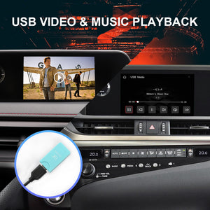 ISUDAR Carplay Module For Lexus NX UX GS RX LC LS LM ES 2017- Android Auto Wireless CarPlay Mirror Adapter Box Stereo System