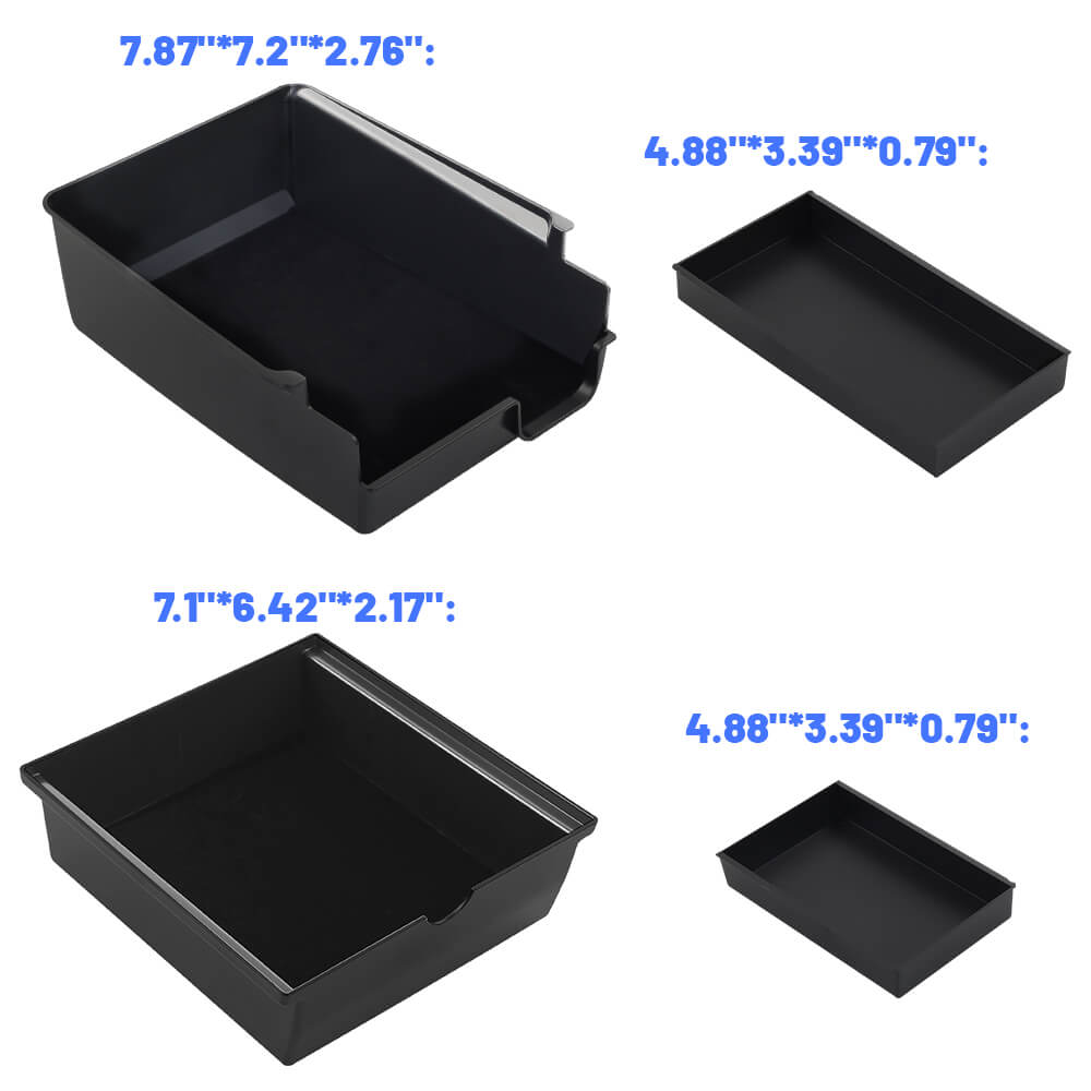 ISUDAR Storage Box for 2021-2023 Tesla Model 3 Model Y 4 Pieces Car ...