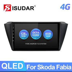 QLED RDS wireless carplay Car Radio For Skoda Fabia 2015 2016 2017 2018 2019 - ISUDAR Official Store