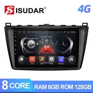 8 Core RAM 6G 4G No 2din Auto radio For Mazda 6 2 3 GH 2007-2012 - ISUDAR Official Store