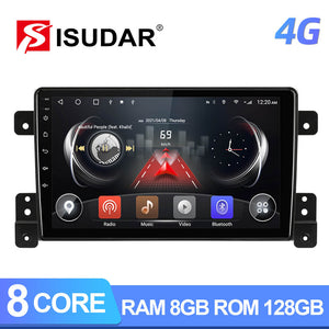 ISUDAR T72 QLED Android 10 Car Radio For Suzuki Grand Vitara 3 2005 2006-2015